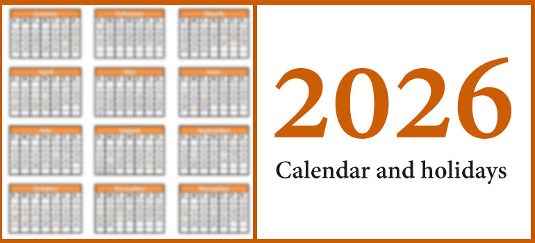 2026 Calendar & Holidays