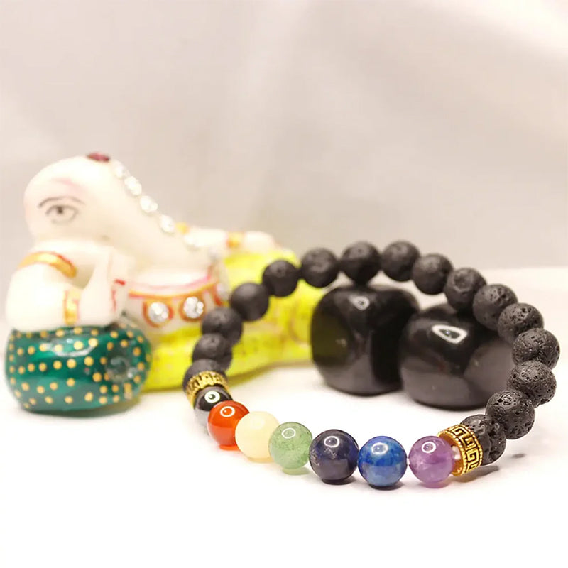 Karungali mala seven chakra bracelet  Combo