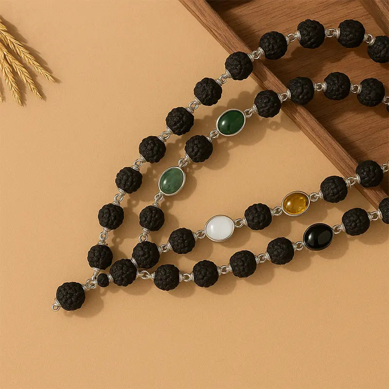 Rudraksha Navratan Mala