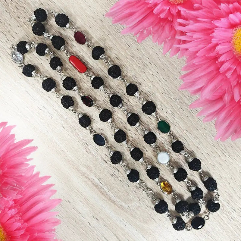 Rudraksha Navratan Mala