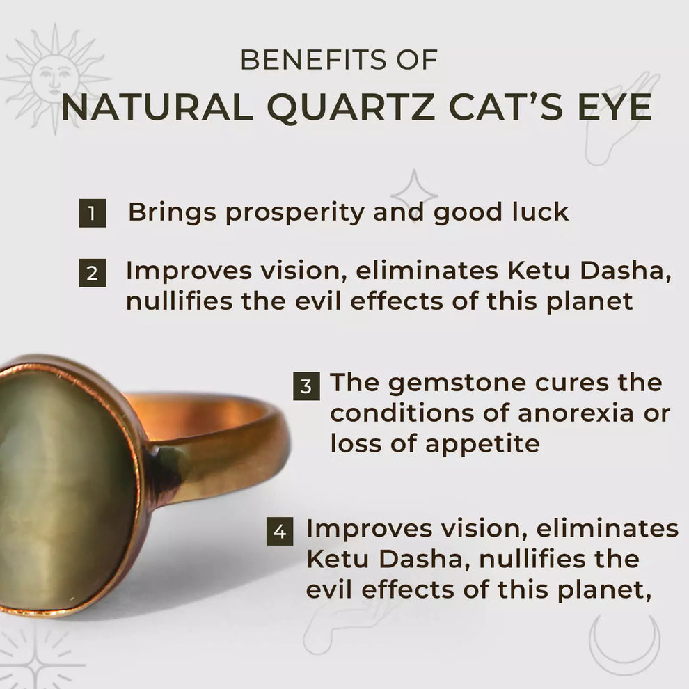 Buy Natural Quartz Cat's Eye Ring Skmystic – SKMystic